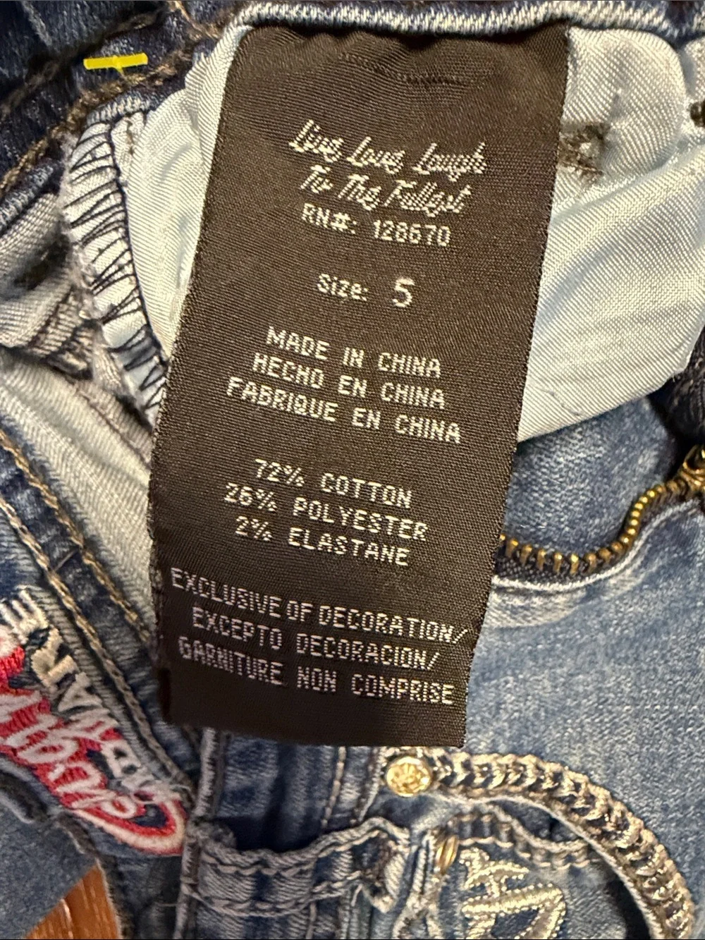 Cowgirl Hardware Girls Flared Western Embellished Jeans Size 5